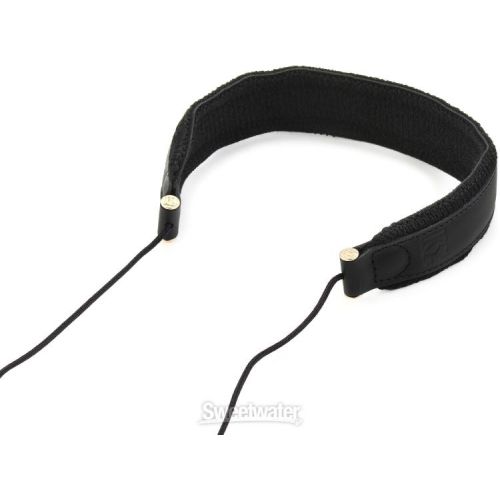  BG BGS20YBMSH Zen Leather Saxophone Strap - Black