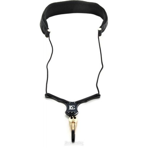  BG BGS20YBMSH Zen Leather Saxophone Strap - Black