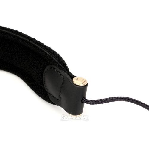  BG S20SH Leather Saxophone Neck Strap - Black