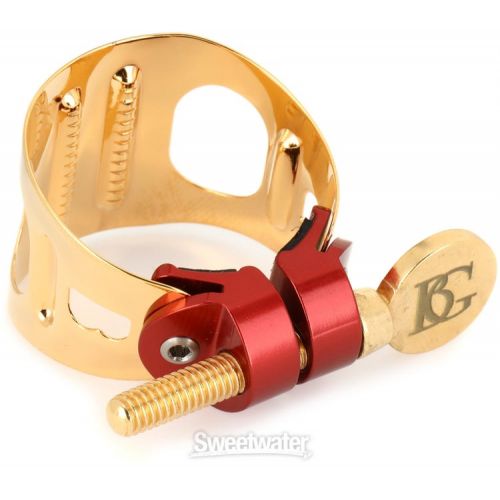  BG LDS0 Duo Ligature for Soprano Saxophone - Gold Lacquered
