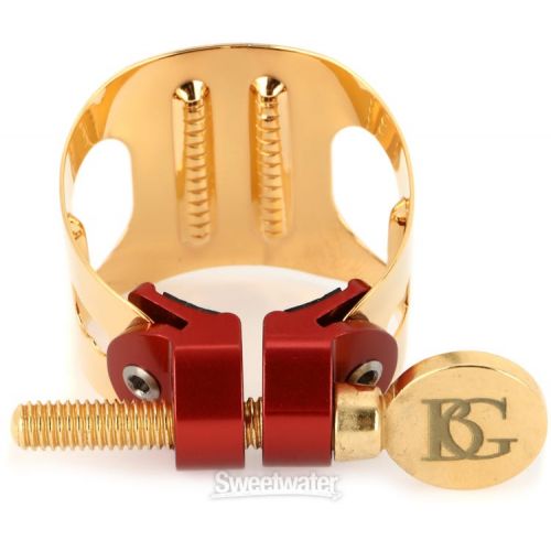  BG LDS0 Duo Ligature for Soprano Saxophone - Gold Lacquered