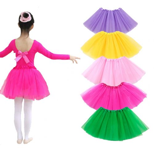  BGFKS 5 Pack Tutu Skirt for Girls 3 Layers Ballet Dressing Up Kid Tutu Skirt