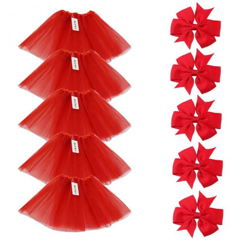  BGFKS 5 Pack Tutu Skirt for Girl Ballet Dance Costume Dress up Girl Tutus