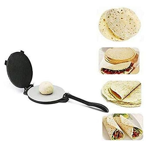  [아마존베스트]BGY Tortilla Maker 8 Inch Aluminium Tortilla Press Flour Tortilla Press Press Tortilla Machine Flour Corn Tortilla Press Maker, Black