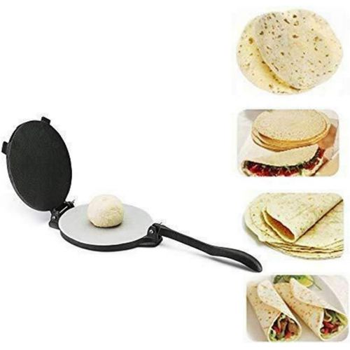  [아마존베스트]BGY Tortilla Maker 8 Inch Aluminium Tortilla Press Flour Tortilla Press Press Tortilla Machine Flour Corn Tortilla Press Maker, Black