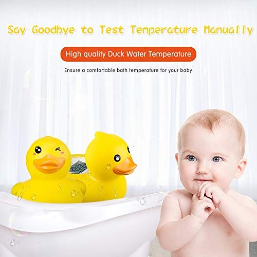  [아마존베스트]B&H b&h Baby Thermometer, The Infant Baby Bath Floating Toy Safety Temperature Thermometer (Duck) (Duck)