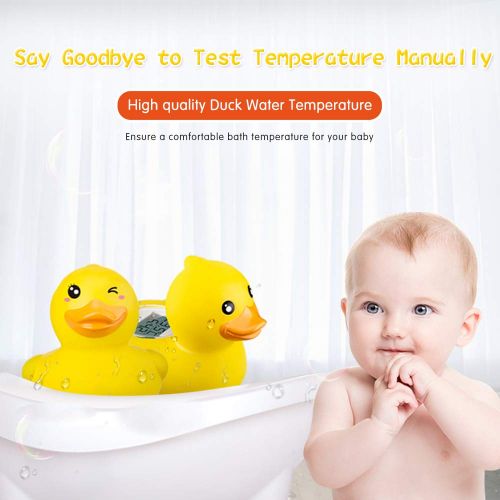  [아마존베스트]B&H b&h Baby Thermometer, The Infant Baby Bath Floating Toy Safety Temperature Thermometer (Duck) (Duck)