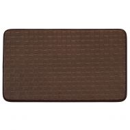 BH Home & Linen Chef Basket Weave Non-skid Comfort Chef Mat, 18 By 30-inch (Mocha)