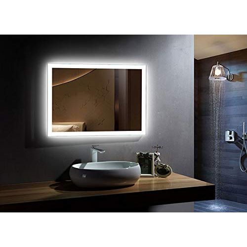  BHBL 55 x 36 in Horizontal Dimmable LED Bathroom Mirror with Anti-Fog and Bluetooth Function (DK-C-N031-T)