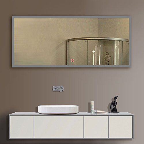  BHBL 55 x 36 in Horizontal Dimmable LED Bathroom Mirror with Anti-Fog and Bluetooth Function (DK-C-N031-T)