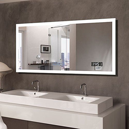  BHBL 55 x 36 in Horizontal Dimmable LED Bathroom Mirror with Anti-Fog and Bluetooth Function (DK-C-N031-T)