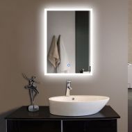 BHBL 20 x 28 in Vertical LED Bathroom Silvered Mirror with Touch Button (N031-H)