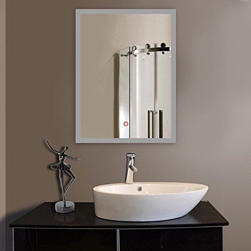  BHBL 24 x 32 in Vertical LED Bathroom Mirror with Anti-Fog and Clock Function (DK-C-N031-CW)
