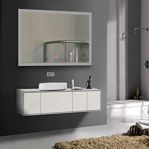  BHBL 36 x 28 In Horizontal LED Bathroom Silvered Mirror with Touch Button (C-N031-I)