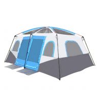 BHH-TENT Outdoor Camping Tent 8-10 People Two Rooms and One Hall Durable Sunscreen Waterproof Travel Vacation Picnic Beach Park Lawn