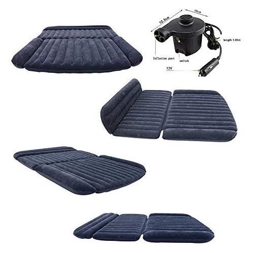  BHMOTORUS Mobile Inflation Travel Thicker Back Seat Cushion Air Bed for SUV,SUV Mattress Air bed Portable Car Bed for Outdoor Traveling,Free Electric Air Pump