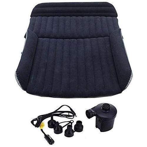  BHMOTORUS Mobile Inflation Travel Thicker Back Seat Cushion Air Bed for SUV,SUV Mattress Air bed Portable Car Bed for Outdoor Traveling,Free Electric Air Pump