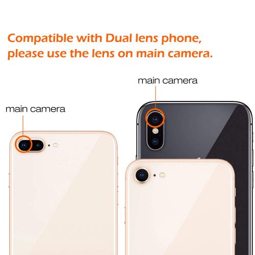  BHUATO Phone Camera Lens, Bhuato Upgraded 22X Zoom Telephoto Lens + 0.5 Wide-Angle Lens + 15X Macro Lens + Tripod + Carrying Case Compatible iPhone X877 Plus66s, Samsung Galaxy S8S7