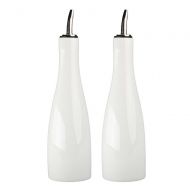 BIA White Porcelain 16 Ounce Oil Bottle, Set of 2