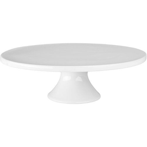  BIA Cordon Bleu 12-Inch by 3-3/4-Inch Porcelain Round Cake Stand, White (902033)