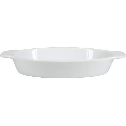  BIA Cordon Bleu Au Gratin Porcelain Baking Dish, Large, White