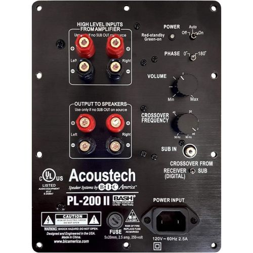  Bic Acoustech PL-200 II Subwoofer - Gloss Black