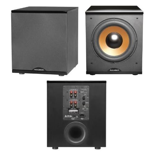  BIC Acoustech H-100 Cinema Series 500-Watt Front-Firing Subwoofer, High-Gloss Black