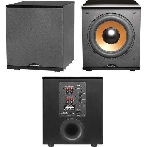  BIC Acoustech H-100 Cinema Series 500-Watt Front-Firing Subwoofer, High-Gloss Black