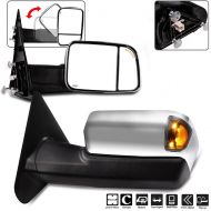 BICYACO Towing Mirrors, ECCPP High Performance A Pair of Exterior Automotive Mirrors Replacement fit for Dodge Ram 1500 2500 3500 2002-2008 with Power Operation Heated Arrow Signal Manual