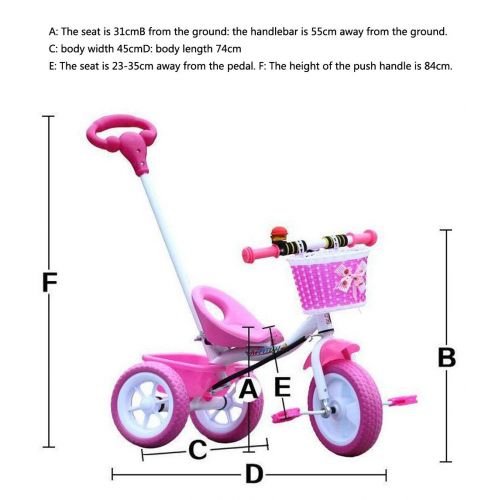  BICYCLE AB Childrens Tricycle Bicycle Trolley Child Car Bike 3 Wheels 1-3 Years Old Children Baby Products Kids Bicycle Bike Boy Child Bike Toybike If this project does not meet yo