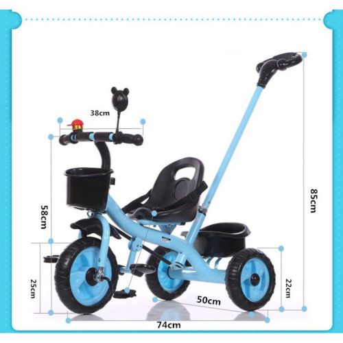  BICYCLE AB Trolley-Baby-Fahrrad-Fahrrad der neuen Kinder 1-3 Jahre alt Wenn dieses Projekt Ihren Erwartungen nicht entspr (Farbe : Blau)