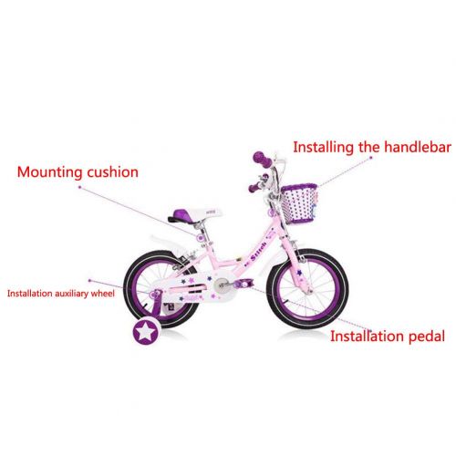  BICYCLE AB Kinder des Freestyle-Jungenkindes fuer Kinder, Kinderfahrrad, Original-Kinderfahrrad, Kinderfahrrad, Radsportrad, blaue Trainingsraeder, Wasserflaschen-Schutzblech Wenn di