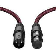 XLR Cable 6ft 2Pack, Heavy Duty Nylon Braided XLR Microphone Cable Male to Female 3Pin Balanced Microphone Cable Compatible with Shure SM Microphone, Behringer, Speaker Systems