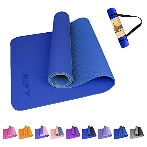  [아마존베스트]BIFY Yoga Mat Non-Slip 183 x 61 x 0.6 cm Gymnastics Mat, Premium, Environmentally Friendly Training Fitness Mat for Pilates, Fitness with Shoulder Strap