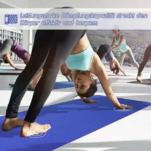  [아마존베스트]BIFY Yoga Mat Non-Slip 183 x 61 x 0.6 cm Gymnastics Mat, Premium, Environmentally Friendly Training Fitness Mat for Pilates, Fitness with Shoulder Strap