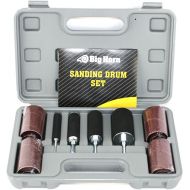 [아마존베스트]Big Horn 19521 Rubber Sanding Drum Set, 20 Piece