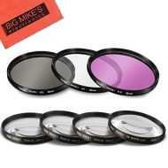 BIG MIKES ELECTRONICS 58mm 7PC Filter Set for Fujifilm X-T2, X-T3, X-T10, X-T20 Mirrorless Digital Camera with 18-55mm F2.8-4.0 R LM OIS Lens - Includes 3 PC Filter Kit (UV-CPL-FLD) and 4PC Close Up Fil