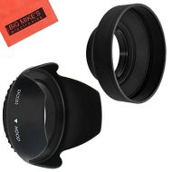 BIG MIKES ELECTRONICS 72mm Tulip Flower Lens Hood + 72mm Soft Rubber Lens Hood for Select Canon, Nikon, Olympus, Panasonic, Pentax, Sony, Sigma, Tamron SLR Lenses, Digital Cameras and Camcorders + Micro