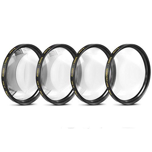  BIG MIKES ELECTRONICS 58mm Close-Up Filter Set (+1, 2, 4 and +10 Diopters) Magnificatoin Kit for Select Canon, Nikon, Sony, FujiFilm, Olympus, Pentax, Sigma, Tamron Digital Cameras and Camcorders