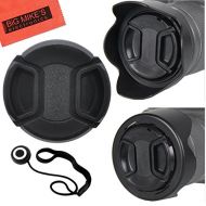 BIG MIKES ELECTRONICS 55mm and 58mm Reversible Tulip Flower Lens Hood and Lens Cap Kit for Nikon D5600, D3400, D3500 DSLR Camera with Nikon 18-55mm f/3.5-5.6G VR AF-P DX and Nikon 70-300mm f/4.5-6.3G ED