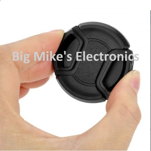  BIG MIKES ELECTRONICS 52mm Universal Snap-On Lens Cap for Canon, Olympus, Pentax, Sony, Sigma, Tamron Digital Cameras and Camcorders + MicroFiber Cleaning Cloth