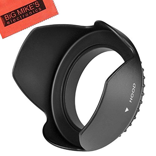  BIG MIKES ELECTRONICS 72mm Digital Tulip Flower Lens Hood for Nikon D500 DX-Format Digital SLR with 16-80mm ED VR Lens