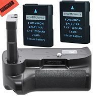 BIG MIKES ELECTRONICS Battery Grip Kit for Nikon D3400 Digital SLR Camera - Includes Replacement BG-N12 Battery Grip + Qty 2 ecoEfficiency EN-EL14a Batteries