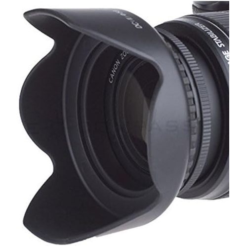  BIG MIKES ELECTRONICS 55mm Tulip Flower Lens Hood for Nikon D3400, D5600 with 18-55MM AF-P DX, DL24-500 f/2.8-5.6 Digital Camera + Microfiber Cleaning Cloth
