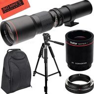 BIG MIKES ELECTRONICS High-Power 500mm/1000mm f/8 Manual Telephoto Lens + Tripod + SLR Backpack for Nikon D500, D600, D700, D750, D800, D810, D850, D3300, D3400, D5300, D5500, D5600, D7000, D7100, D7200