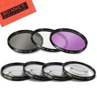 BIG MIKES ELECTRONICS 52mm 7PC Filter Set for Nikon D3100, D3200, D3300, D5100, D5200, D5300, D5500 with NIKKOR 18-55mm f/3.5-5.6G VR II Lens - Includes 3 PC Filter Kit (UV-CPL-FLD) and 4 PC Close Up Fi