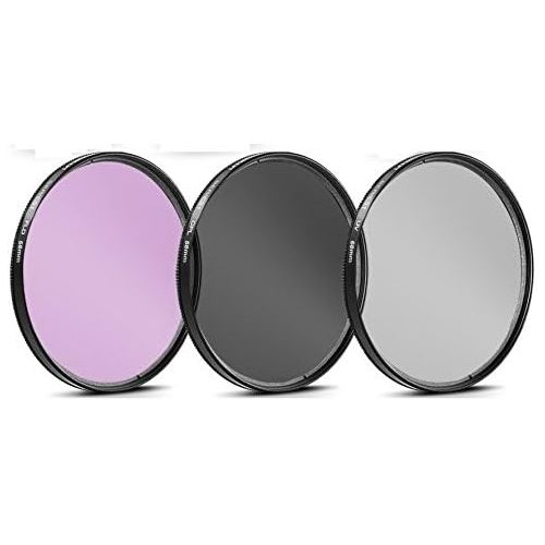  BIG MIKES ELECTRONICS 55mm and 58mm Multi-Coated 3 Piece Filter Kit (UV-CPL-FLD) for Nikon D3500, D5600, D3400 DSLR Camera with Nikon 18-55mm f/3.5-5.6G VR AF-P DX and Nikon 70-300mm f/4.5-6.3G ED