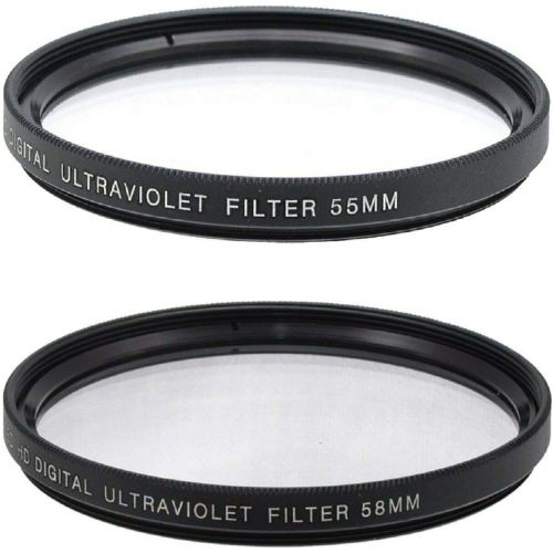  BIG MIKES ELECTRONICS 55mm and 58mm UV Filter for Nikon D3500, D5600, D3400 DSLR Camera with Nikon 18-55mm f/3.5-5.6G VR AF-P DX and Nikon 70-300mm f/4.5-6.3G ED