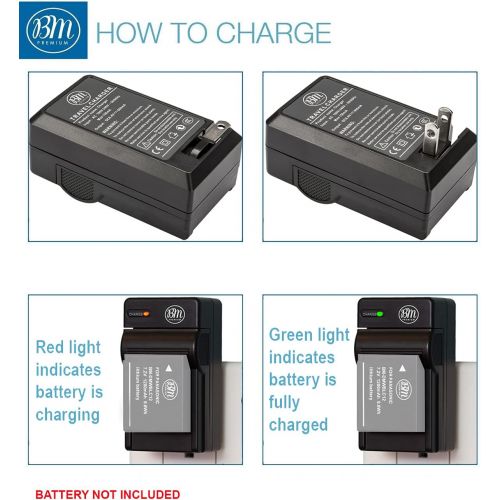  BIG MIKES ELECTRONICS BM Premium BTC12 Replacement Battery Charger for Panasonic Lumix DMW-BLC12, DC-FZ1000 II, DC-G95, DMC-GX8, DMC-G5, DMC-G6, DMC-G7, DMC-G85, DMC-GH2, DMC-FZ200, DMC-FZ300, DMC-FZ100