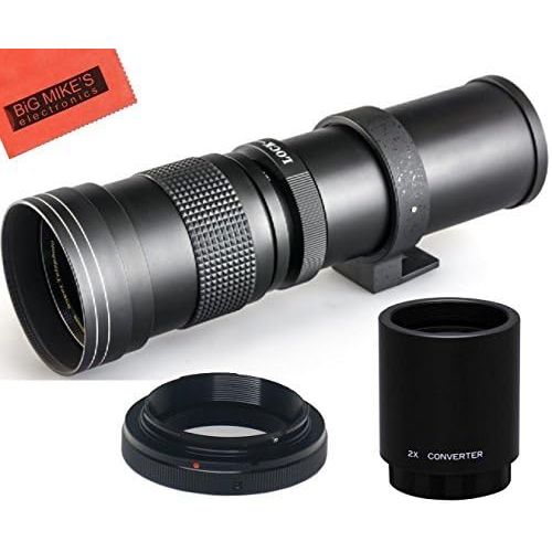  Big Mikes High-Power 420-1600mm f8.3 HD Manual Telephoto Zoom Lens for Canon Digital SLR Cameras